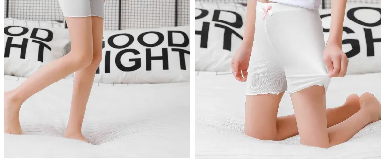 2 teile/los Mädchen Sicherheits shorts 2024 Sommer Kleinkind Kinder solide modale Shorts Hosen Teenager Höschen Kinder Sicherheit kurze Unterhosen – Detail 16