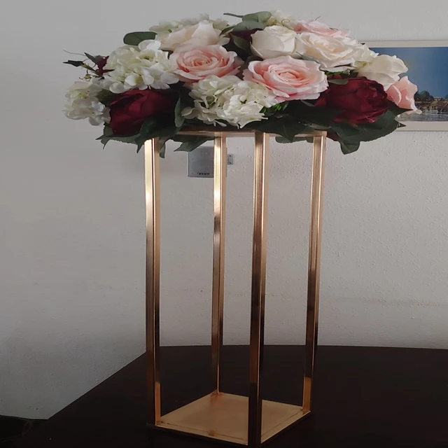 

10pcs)Wedding Decoration tall Gold Flower stand Centerpieces decoration centerpiece flower display stand