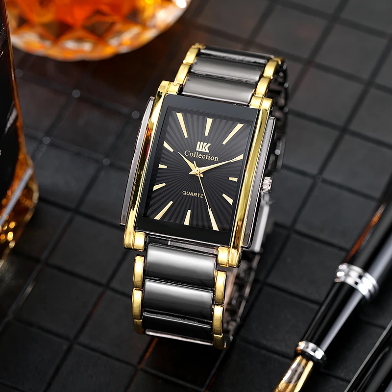 2021 New Top Brand Luxury Rectangle Quartz Clock Male Business Dress Wristwatch dropshipping 2020 best selling products Relogio