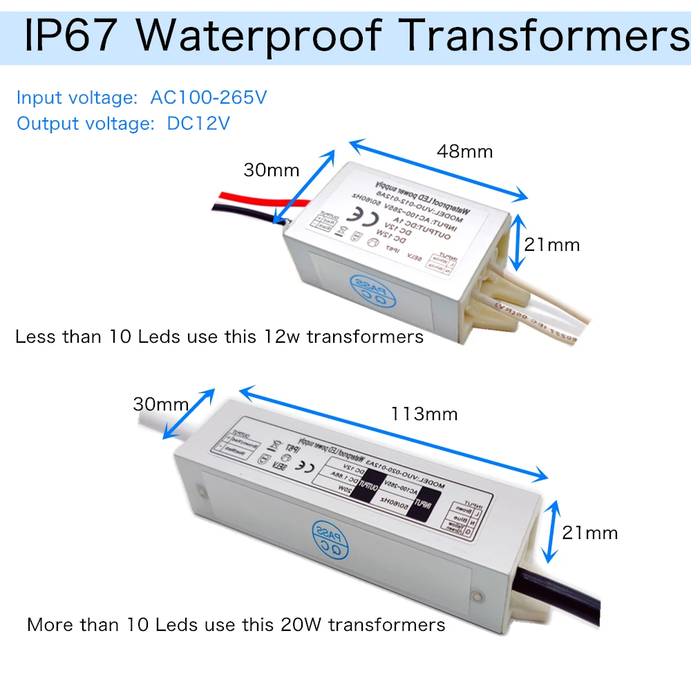 IP65 1W LED Mini Downlight mit Transformator Decke Scheinwerfer DC12V Schlafzimmer 25mm Einbau Spot LED Lampen Küche Schrank lichter