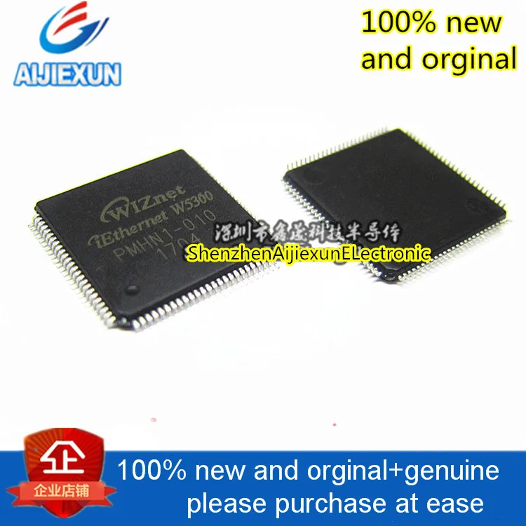 2pcs 100% new and orginal W5300 LQFP100 Ethernet interface chip of parallel controller large stock