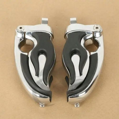 

Motorcycle Left Right Side Footpets Foot pegs Male Mount For Harley Dyna Softail Sportster Chrome