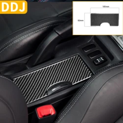 Per Mitsubishi Lancer EVO X IX 9 10 2005-2015 Console centrale in fibra di carbonio portabicchieri coperchio coperchio Tuning Sticker accessori auto