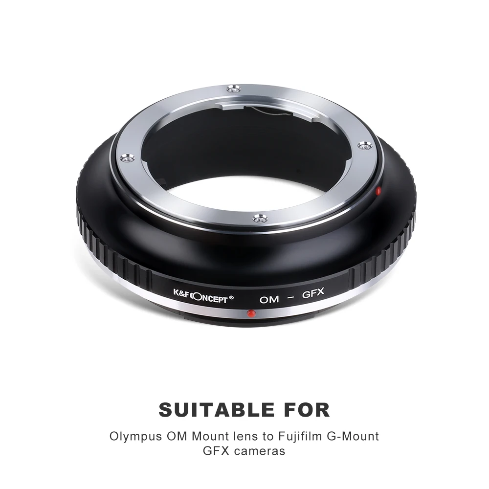 K&F Concept CL356 Lens Mount Adapter Olympus Lens Mount to Fujifilm GFX Series Mount Camera Body for Fujifilm GFX 50S Camera