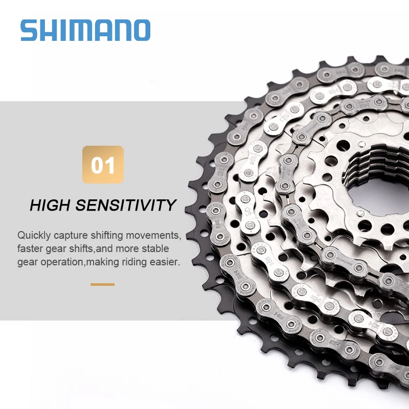 Shimano Bicycle Chain CN-4601 10S HG53 9V HG71 HG40 6 7 8 Speed Chains 112/114 Links MTB Road Bike Chain