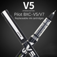 Pilot V5 Gel Pen Hi-Tecpoint Ink Cartridge 0.5mm 0.7mm BXC-V5/V7 BXS-IC Refillable Rollerball Pens Black/Blue/Red/Green Colors