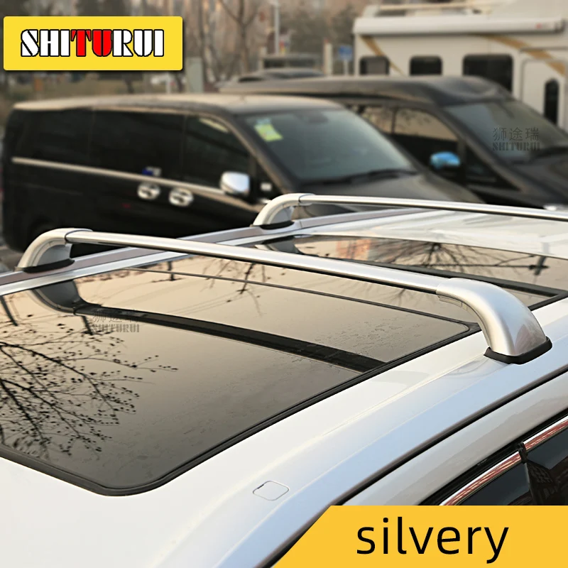 SHITURUI 2Pcs Roof bars For TOYOTA  KLUGER  highlander UX50 2015-2020 3th Aluminum Alloy Side Bars Cross Rails Roof Rack Luggage