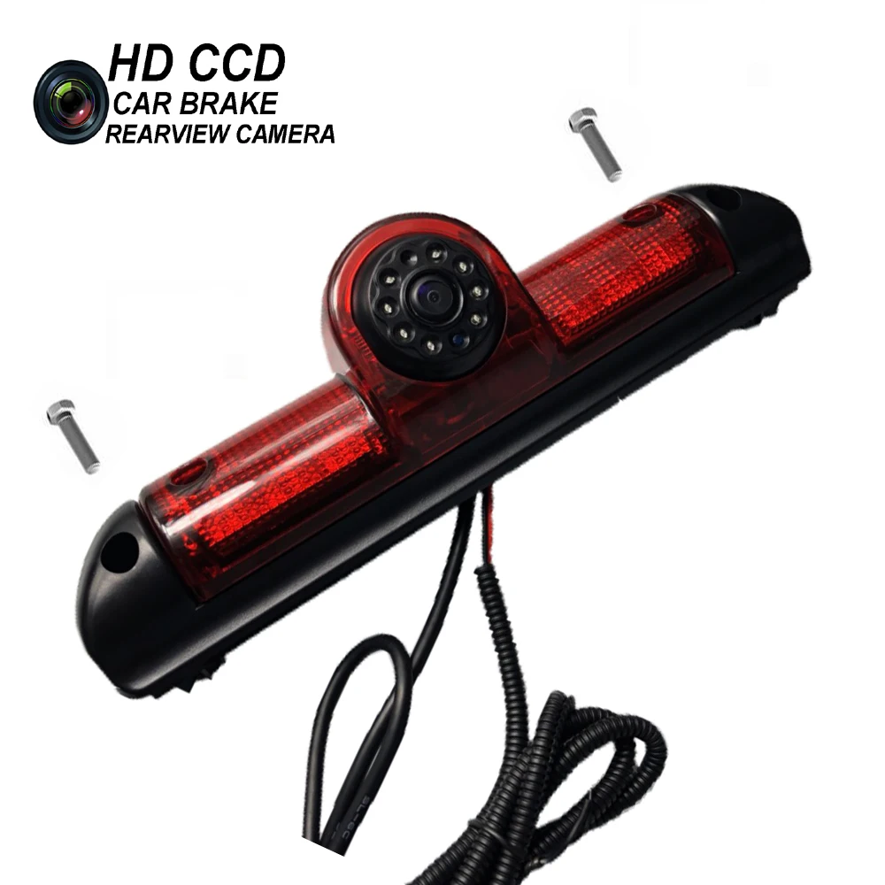 

Car Brake Light Led Rear View Reverse Camera for FIAT DUCATO Citroen JUMPER Peugeot BOXER Parking Backup Vehicle Camera IR light