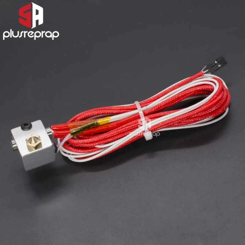 

V5/V6/V6Volcano J-head Hotend Heating Aluminum Block +Thermistor with 2 pin + Ceramic Heater 12V / 24V 40W for 3D Printer Part