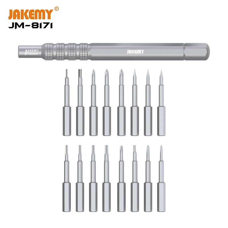 Original JAKEMY Screwdriver Kit Precision Magnetic Bit Screw Driver for iPhone Electronic Smartphone Repair Tools Set