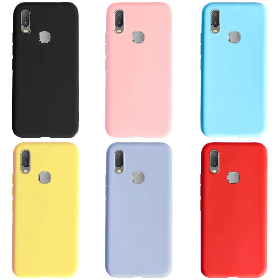 For Vivo Y11 Phone Case Silicone Colored Back Cover For Vivo Y11 2019 Y 11 1906 1906_20 Shockproof Case Soft Funda Bumper