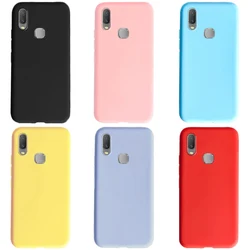 For Vivo Y11 Phone Case Silicone Colored Back Cover For Vivo Y11 2019 Y 11 1906 1906_20 Shockproof Case Soft Funda Bumper