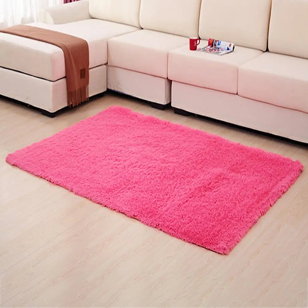 Decorazione domestica della moquette della camera da letto del salone del cuscino del sofà della stuoia di colore solido