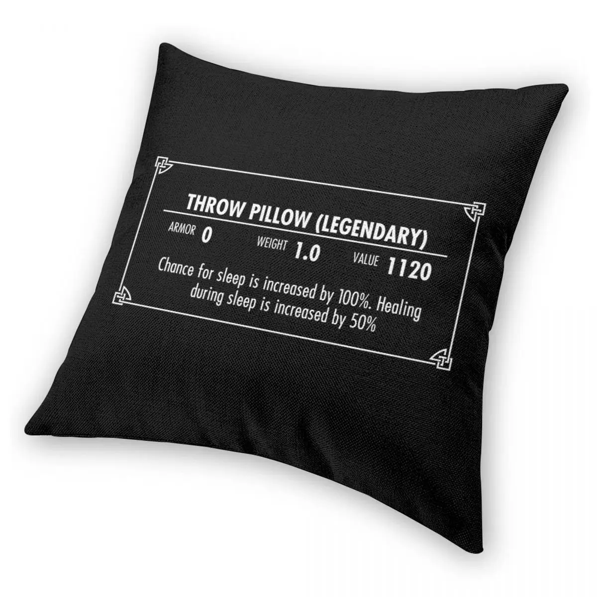 Skyrim Legendary Pillowcase Polyester Linen Velvet Printed Zip Decor Pillow Case Home Cushion Cover