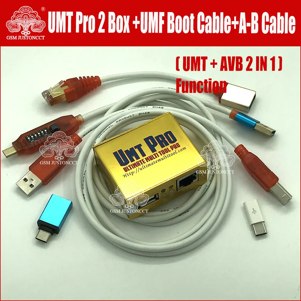 

Newest 100% Original UMT Pro BOX UMT UMT BOX + AVB BOX 2in1 box + UMF all boot Cables