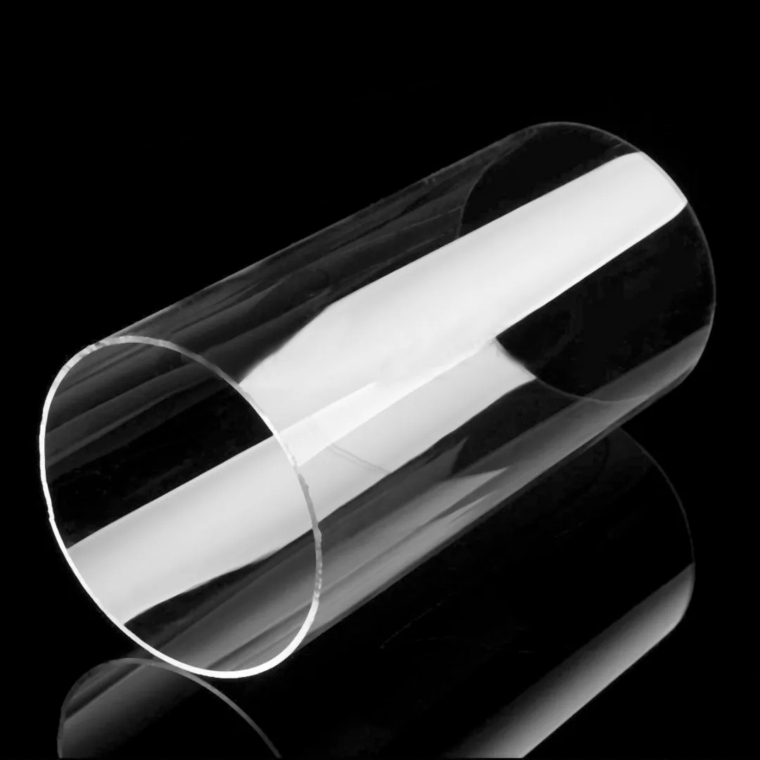 Imagem -02 - Tubo Claro Acrílico do Lucite Plexiglás Diâmetro da Identificação 100 mm 95 mm 200 mm Comprimento 1pc