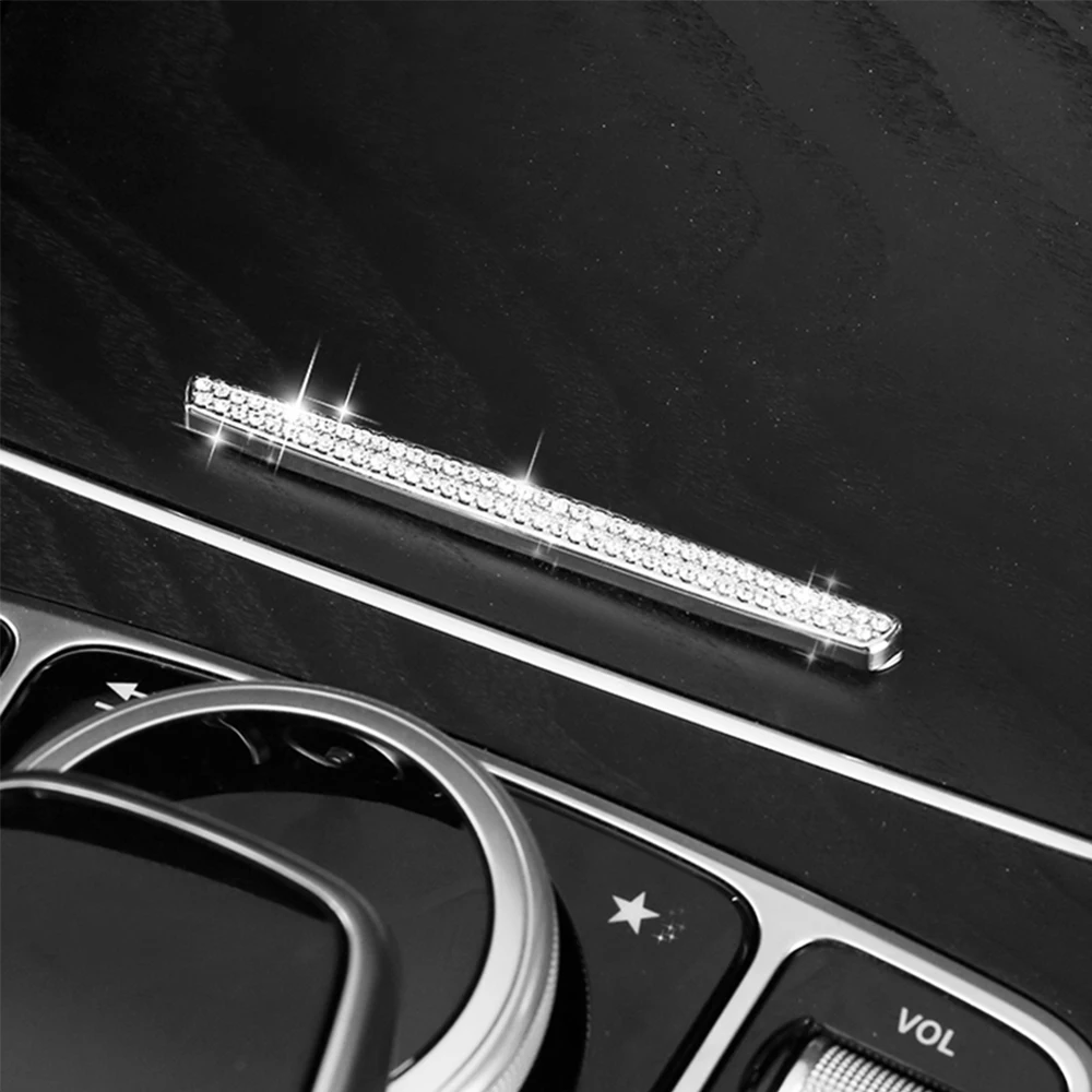 

Car Accessories Bling Cup Stripe Cover Trim Decor For Mercedes-Benz E Class W213 2017 & GLC Class X205 16-17& C Class W205 15-17