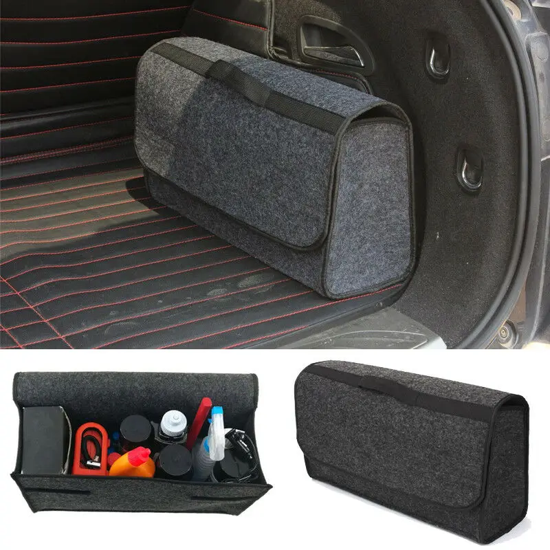 Car Trunk Organizer Foldable Storage Bag Caddy Storage Collapse Bag Bin for Car Truck SUV 49x24cm Heavy Bag Travel Large Box