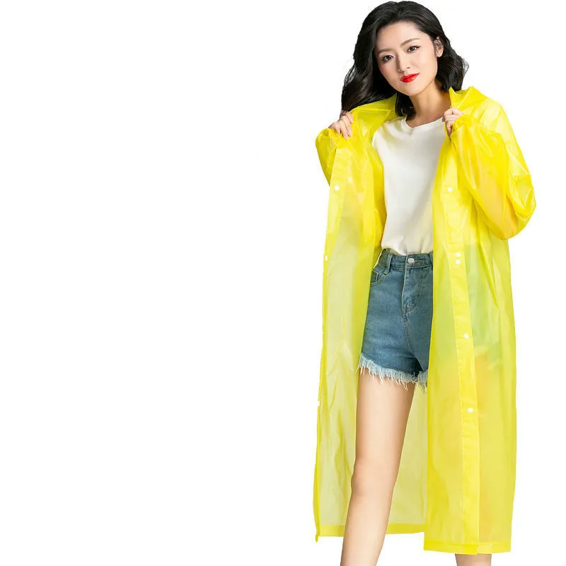 Adult Transparent Raincoat Jumpsuit For Men Women Poncho Outdoor Equipment Essential Travel Outdoor Sports Tool Rain Armor E0963