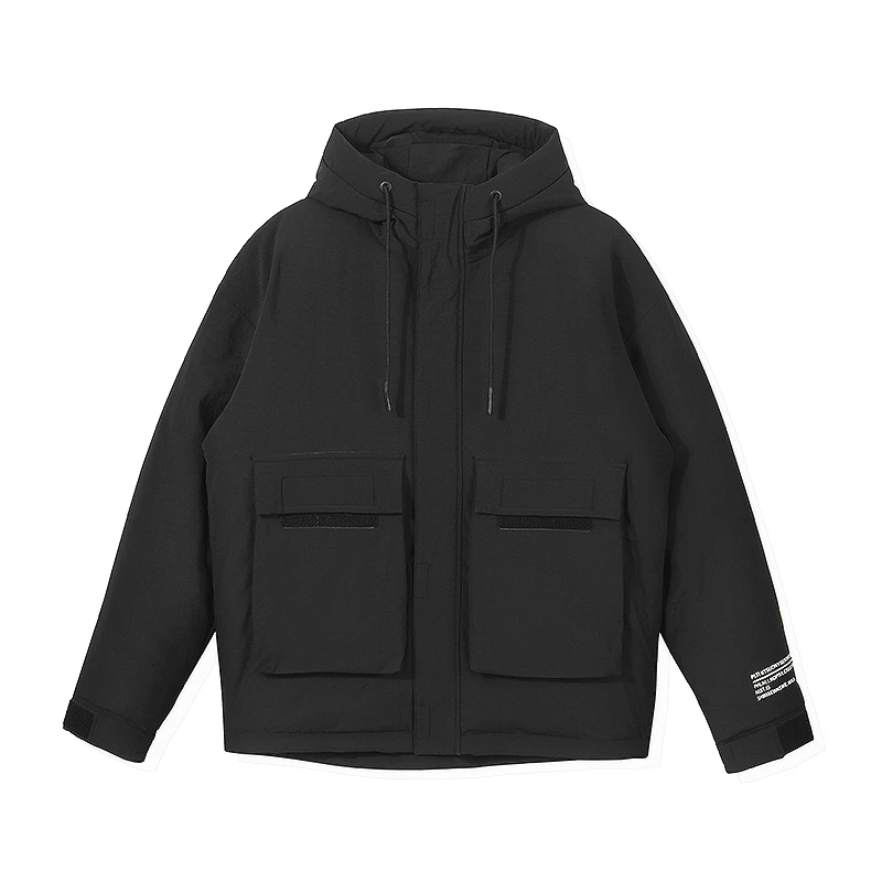

Down Coats Men Streetwear 2021 Brand New Cargo Jacket Men Winter Puffer Jacket Multi Pocket Thick Warm Coats 90% Duck Down Coat