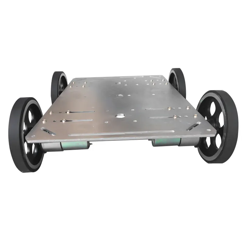 50kg Load Large C600 Full Metal Smart Robot Car Chassis Kit 95mm Metal Wheel 4pcs High Torque DC Motor DIY Free Motor Bracket
