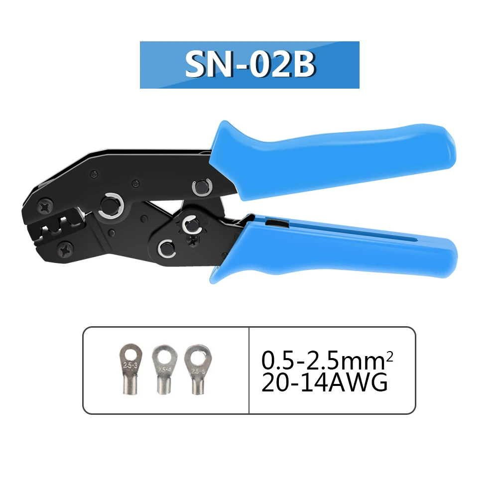 Crimping Tools Pliers Set for Pulg tubular tube nsulated Terminals SN-28B N-48B SN-06WF  Jaw Kit Electrical Pressing Pliers