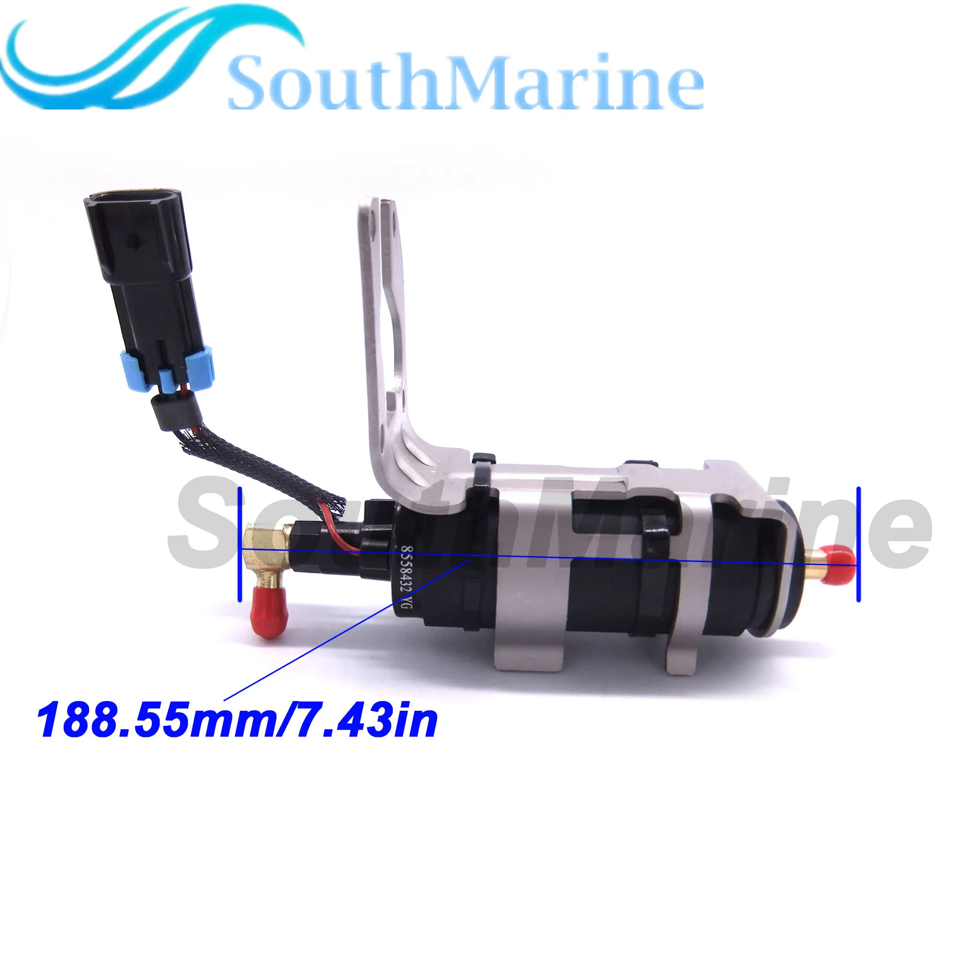 Boat Motor 8558432 8M0047624 Low Pressure Fuel Pump Assembly for Mercury Mariner Outboard Engine 110HP 115HP 135HP 150HP 175HP 2