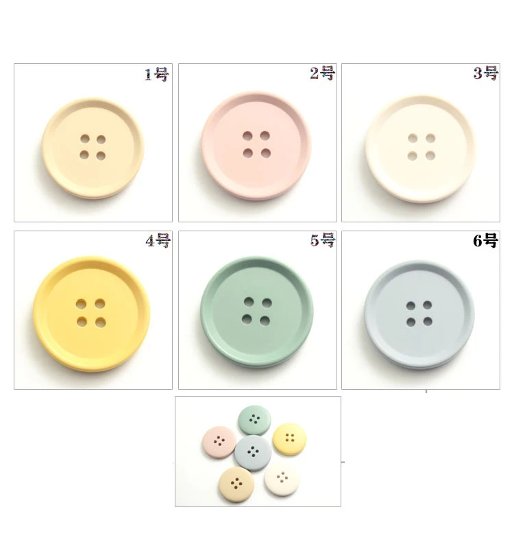 20PCS 18-30MM Round Resin Buttons Sewing Tools Decorative Button Scrapbooking Garment DIY Accessories Buttons for Card Making