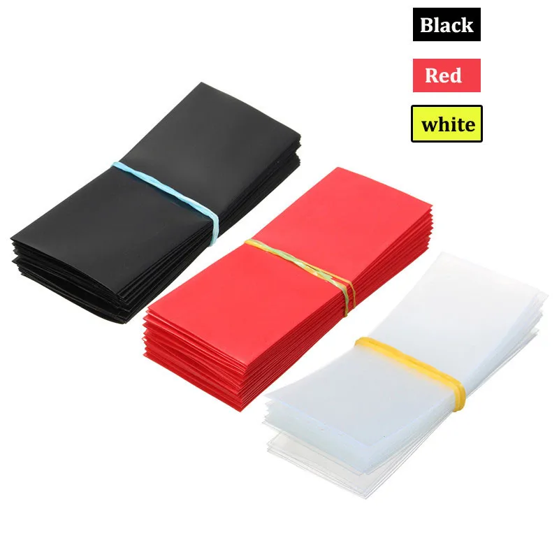 20PCS Li-ion 18650 Battery Wrap PVC Heat Shrink Tubing Precut 7 Color Choice Size 30*76mm Battery Film Tape Battery Cover