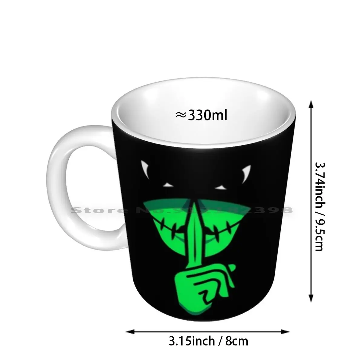 Caveira Ceramic Mugs Coffee Cups Milk Tea Mug Rainbow 6 Siege Caveira Video Game Creative Trending Vintage Gift Bottle Cup