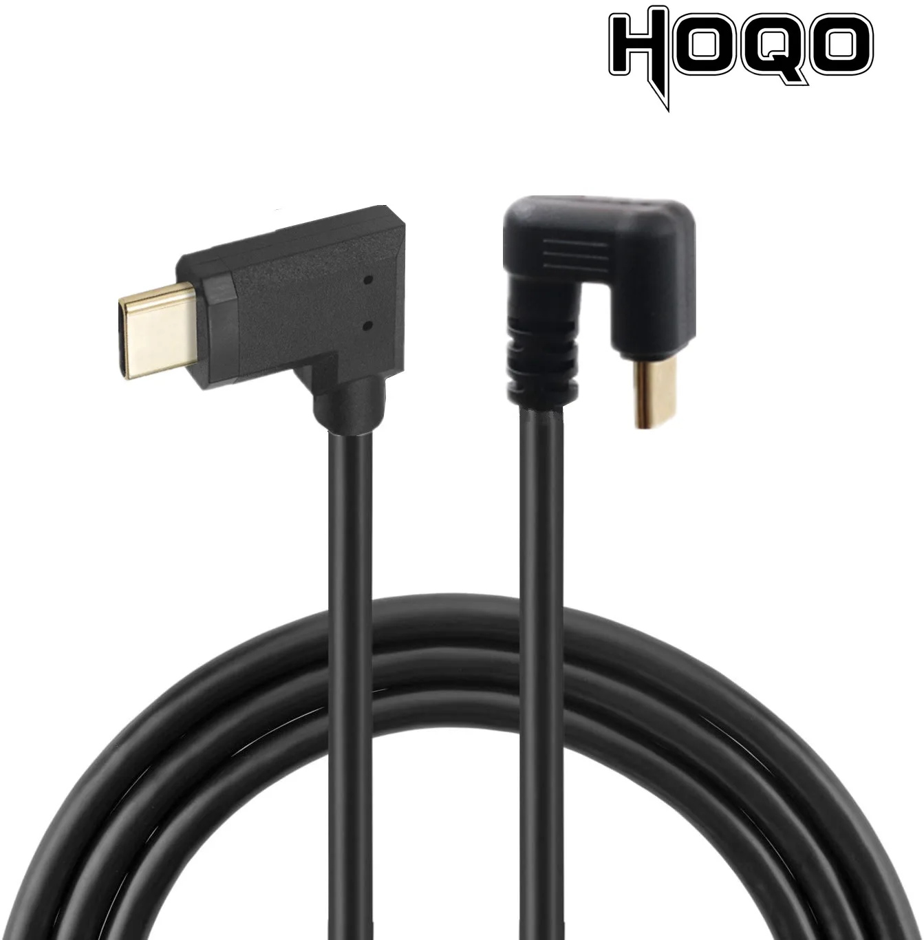 Hoqo – câble USB USB-C Gen2 4K 60Hz/type-c mâle/mâle avec Angle de 180 degrés, pour recharge et synchronisation de données, 3.1/180 °