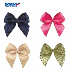 YAMA-Bow Butterfly Ribbon Hair Bow Akcesoria, wesele, dekoracje DIY, szeroki 26 mm ± 3 mm, wysoki 25 mm ± 3 mm, 200 sztuk w torebce