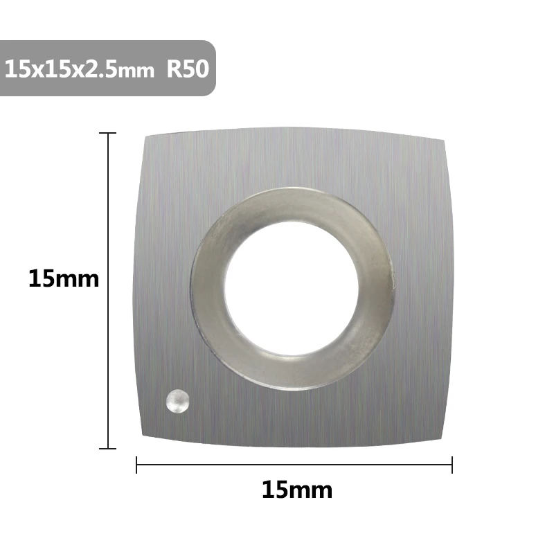 XCAN Carbide Insert 15x15x2.5mm 30 Degrees R50 Wood Lathe Turning Tools