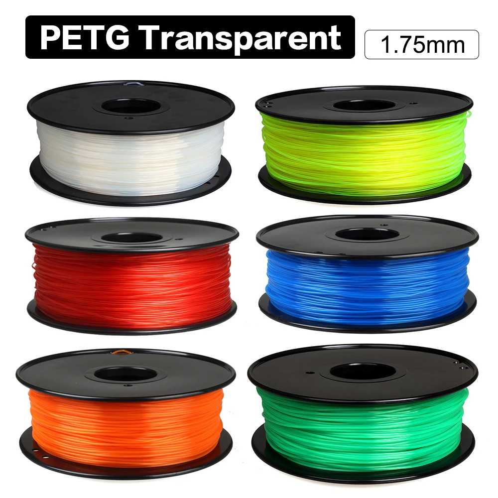 3DSWAY PETG filament 1.75mm Solid color Transparent Natural 110℃ Plastic Materials petg Carbon fiber for 3D Printer Part