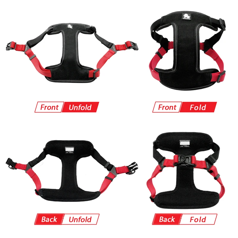 Truelove Padded Reflective Dog Harness Vest Soft Pet Step In Harness Adjustable No Pull Pet Vest For Small Medium large Dogs