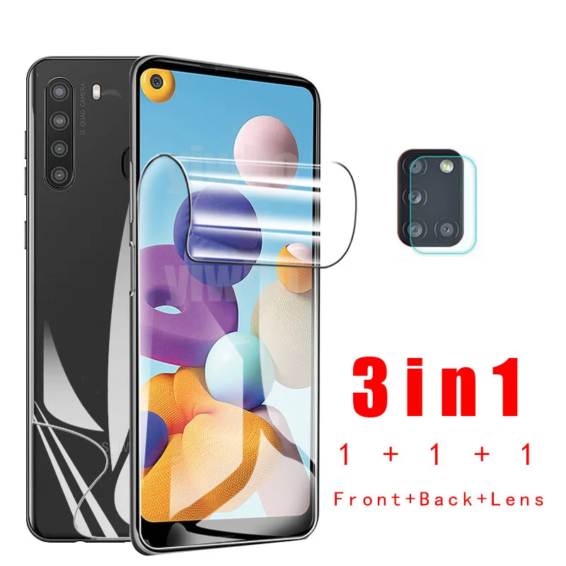 Hydrogel Film protective glass For Samsung A21s 2020 camera lens protector Sumsung A 21s A21s 21 s A217F tempered glass film