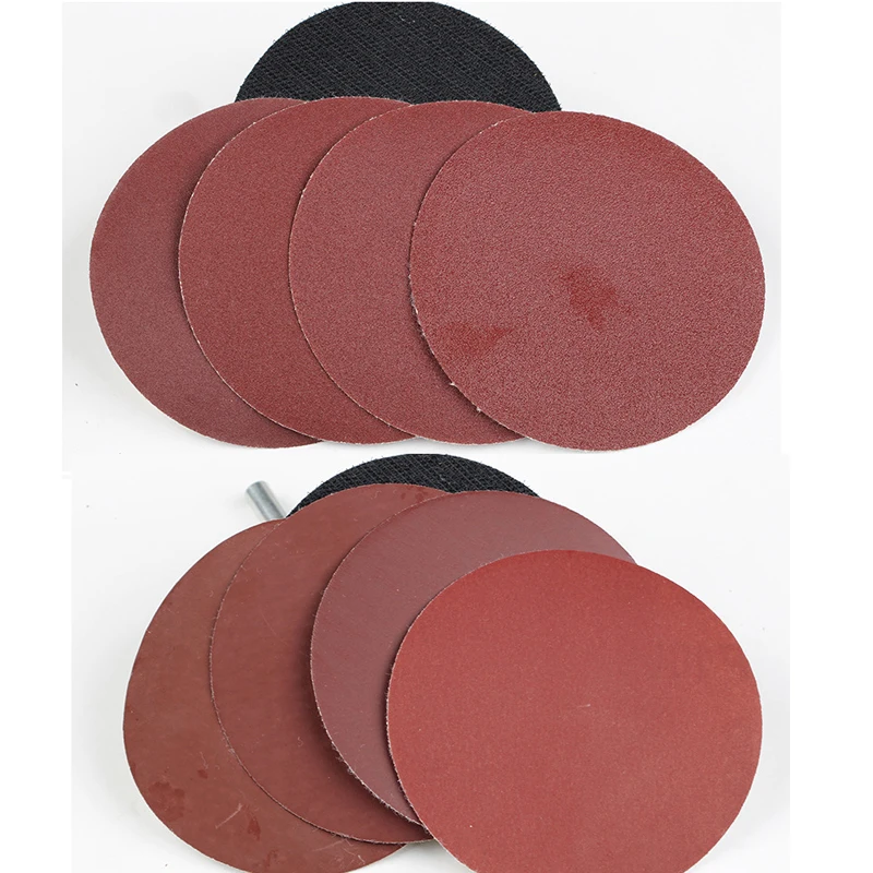 50pcs 4 inch round sandpaper disc flocking self adhesive sandpaper 100mm woodworking sandpaper air mill polishing sandpaper