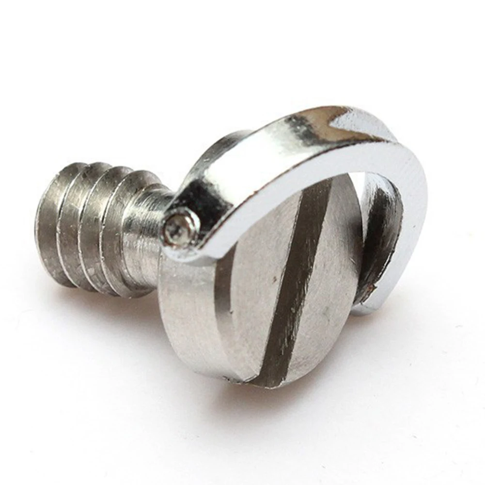 Tornillo de cámara 1/4 para placa de liberación rápida, adaptador de anillo en D plegable de 1/4 pulgadas, trípode, monopié, tornillo de cámara de placa de liberación rápida, 5 uds.