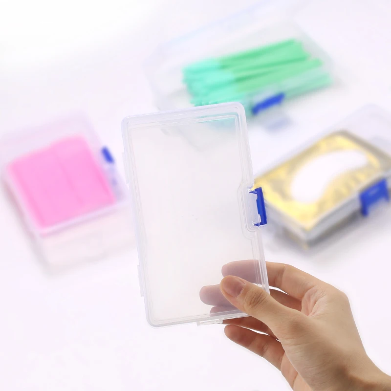 1 Stuks Wimper Extension Tool Box Stofdicht Transparant Plastic Wimpers Levert Accessoires Bergingen Case Makeup Box Gereedschap