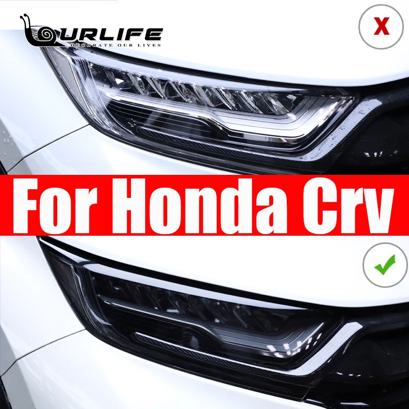 TPU Car Goods Black Naklejka ochronna na reflektor do Hondy crv cr-v 2017 2018 2019 2020 5. akcesoria zapobiegające zarysowaniom
