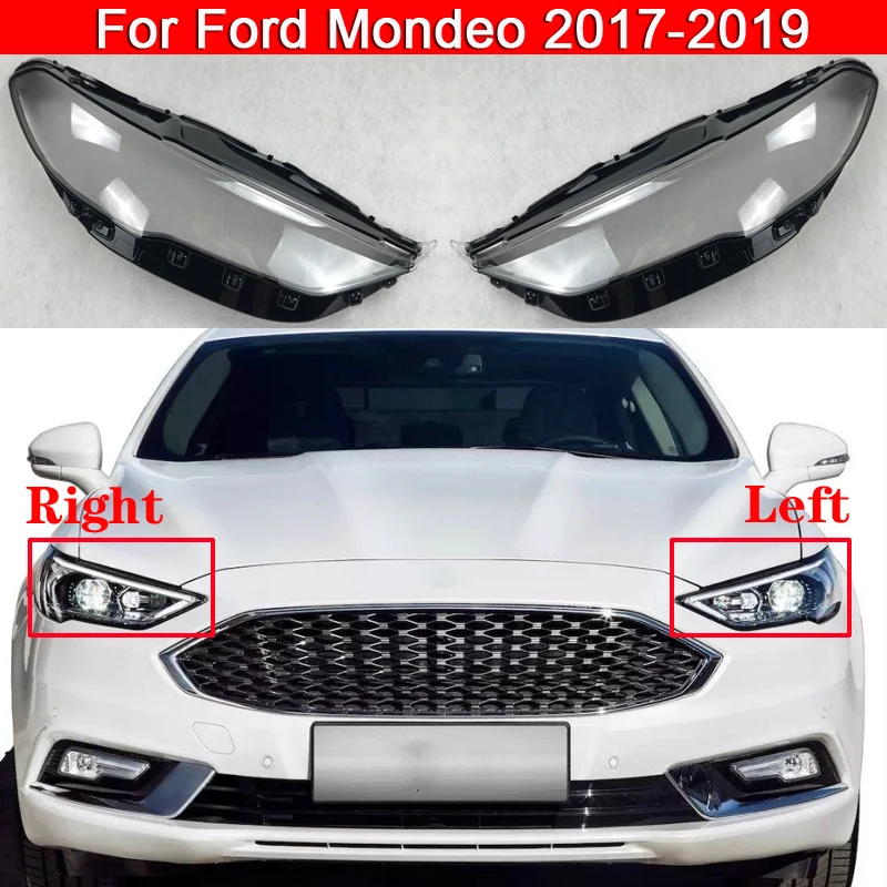 

Car Front Headlight Cover For Ford Mondeo 2017-2019 Auto Headlamp Lampshade Lampcover Head Lamp light glass Lens Shell Caps