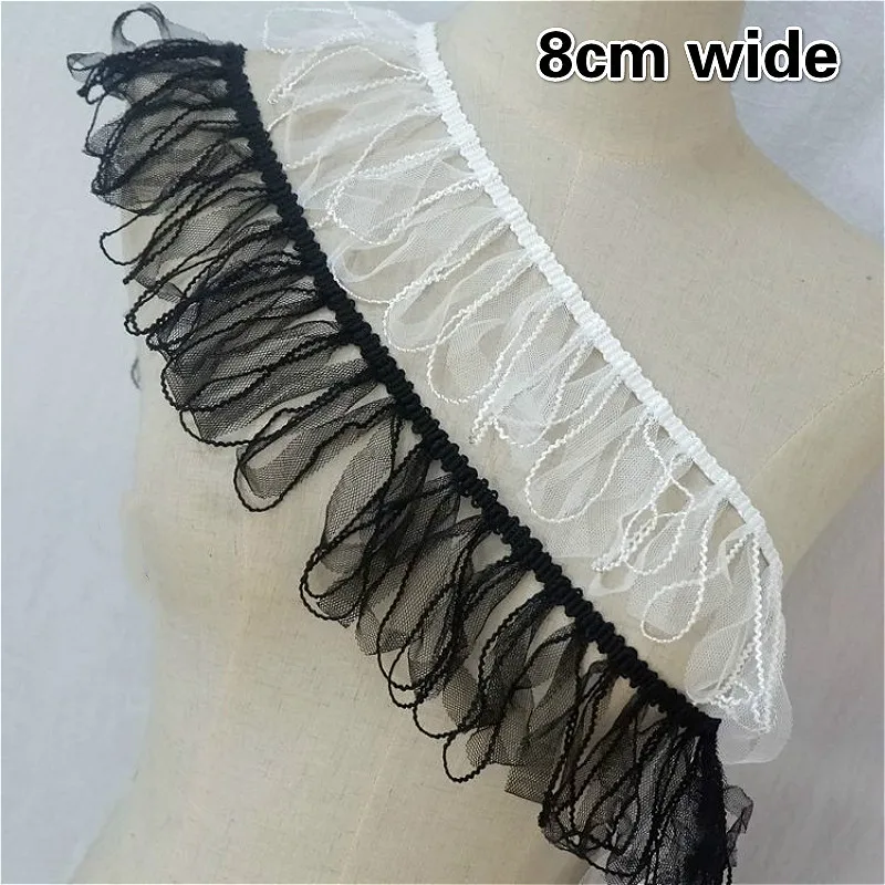 College Style Creative Fringed Tulle Ribbon Lace DIY Ladies Children Clothes Skirt Cuffs Neckline Edge Trim Pet Doll Bib Sewing