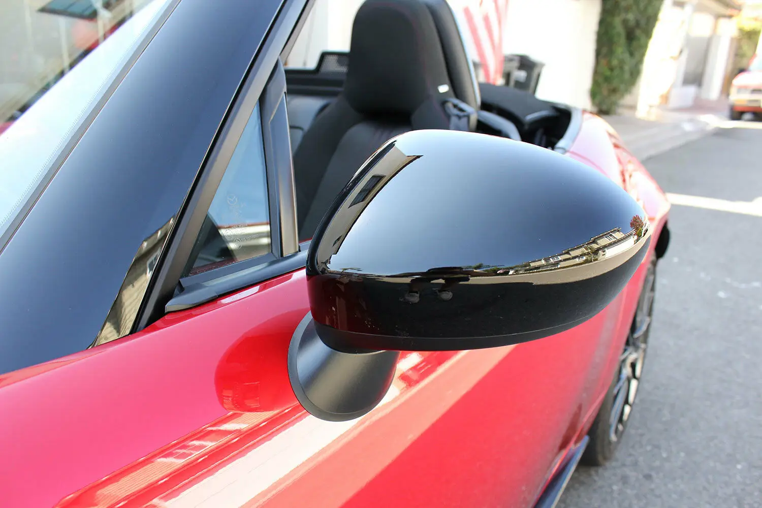 For Mazda MX5 ND5RC Miata Roadster OE-Style Carbon Rear view Mirror Stick Cover