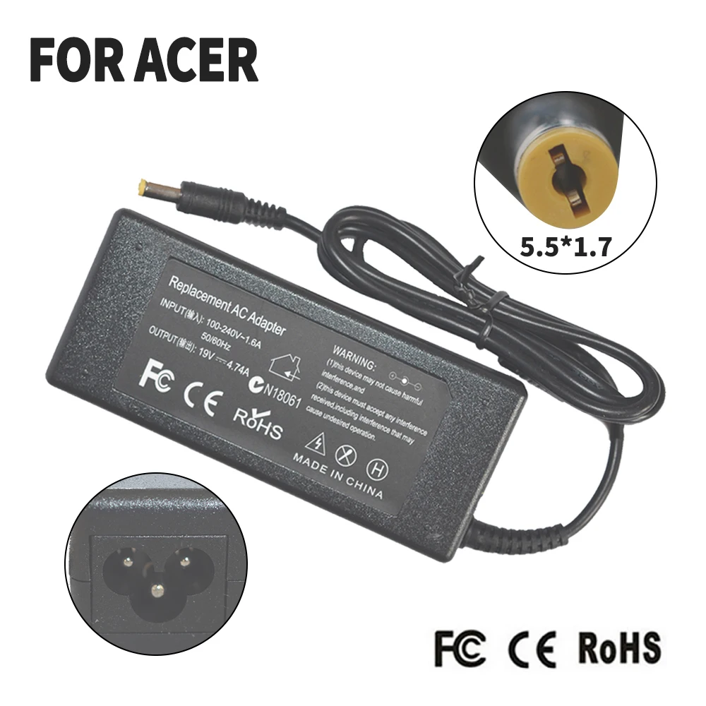 For acer aspire 3020 5020 8200 4910 5551 5552 5595 5596 PA-1650-02 PA-1900-34 4720 4741G E642G PEW86