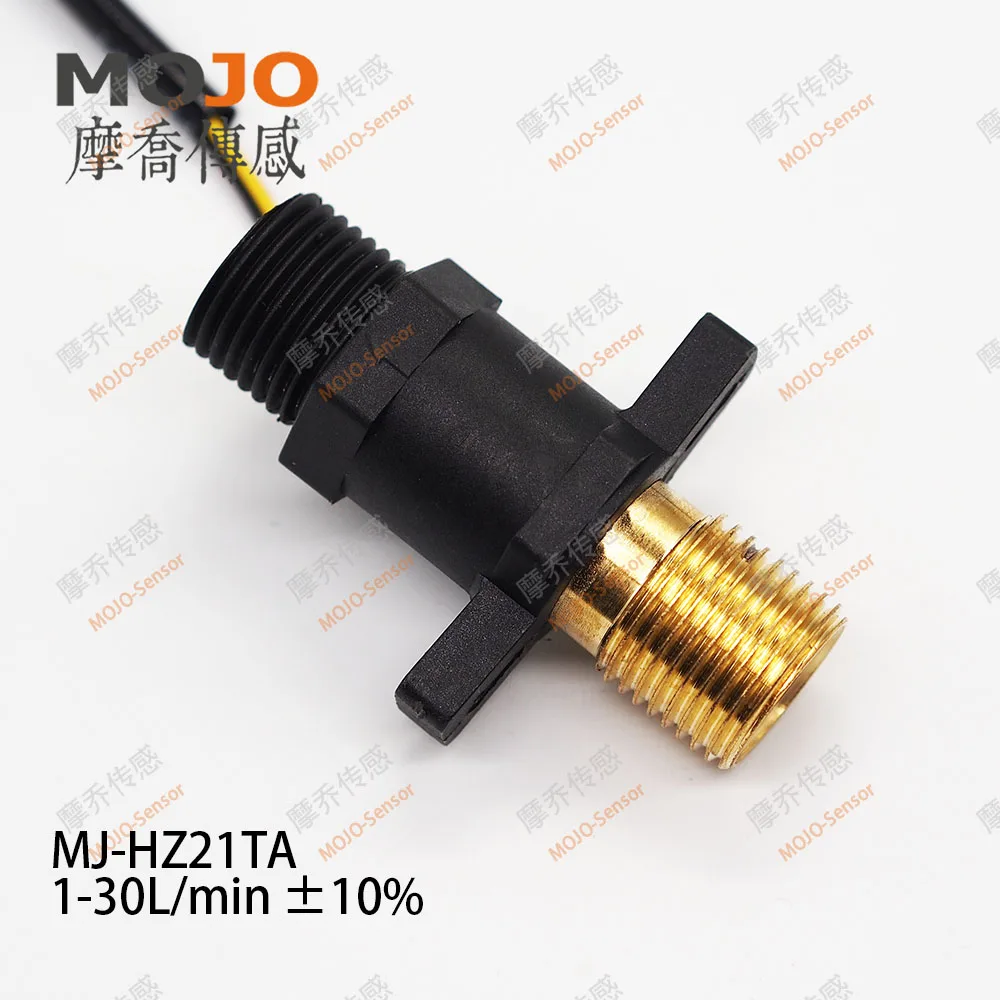 

Flow Sensor MJ-HZ21TA Flow Range 1-30l/min 10% Precision Male Thread G1/2'' Hall Flow Meter(10Ppcs/lot)