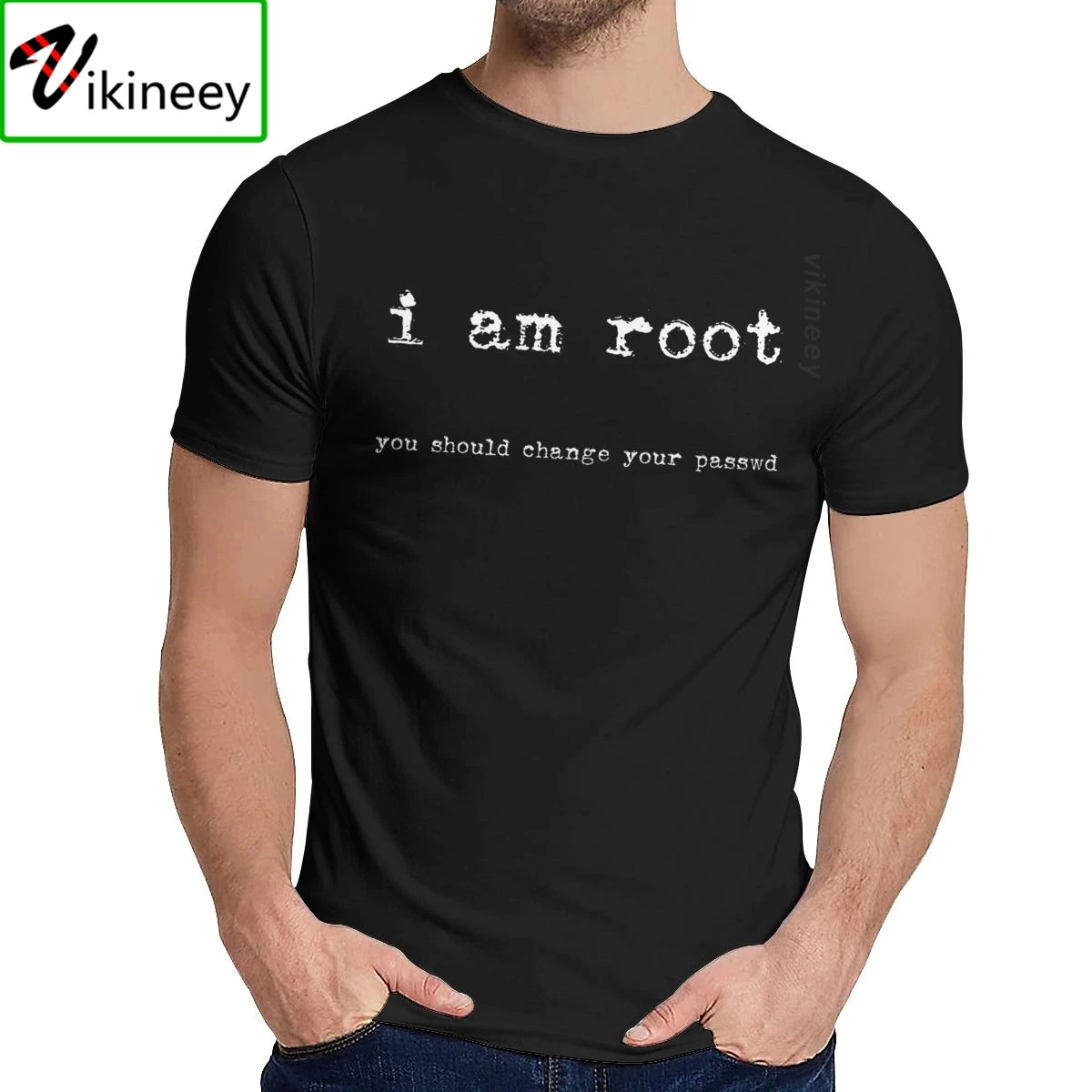 O-neck I Am Root Ubuntu ComMand Line Linux Unix Hacking T-shirt Popular Unisex Natural Cotton La Camiseta Hot Sale