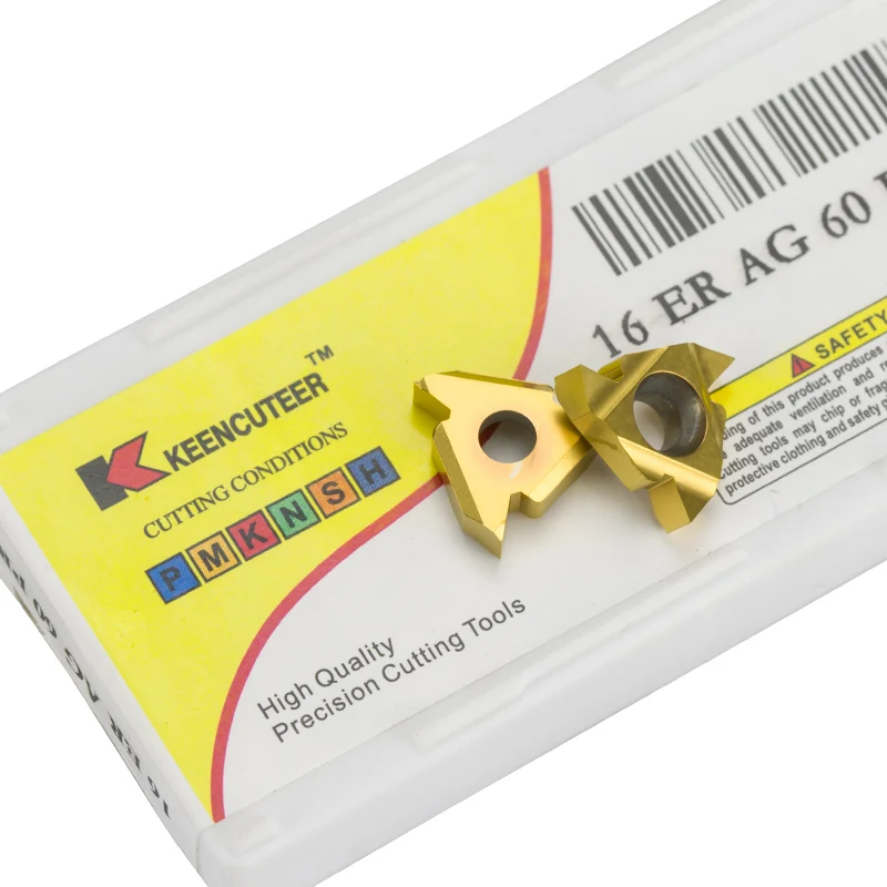Imagem -03 - Carbide Rosca Inserção Peças de Aço Thread Turning Tool Ser Bar Torno Cnc 10 Pcs 16er