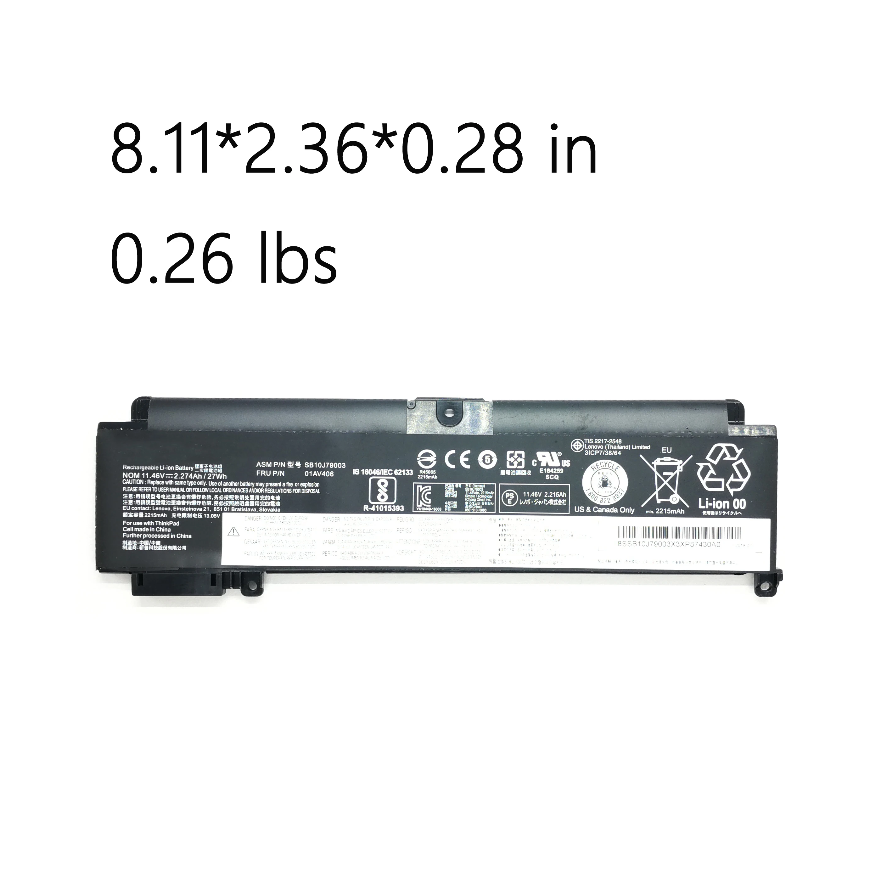 ThHK Genuine Original 27Wh 01AV405 01AV406 01AV408 01AV407 00HW024 00HW025 Laptop Battery For Lenovo ThinkPad T460S T470S