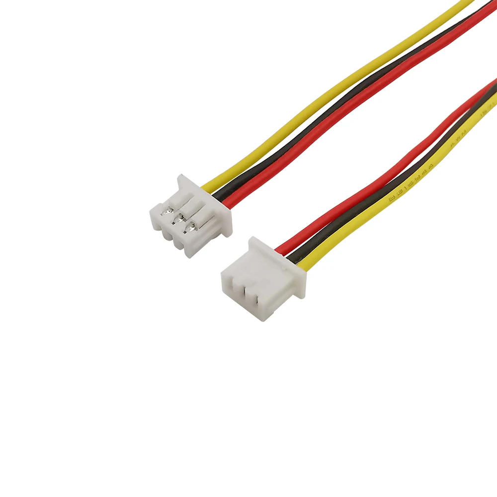 10Pcs JST 1.25mm 3 Pin Female Plug Wire Cable Connector Single Head JST 1.25 mm Pitch 3P Electronic Line 10-30cm