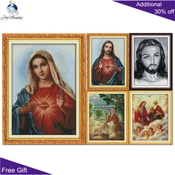 Joy Sunday Jesus kit punto croce, decorazioni per la casa, cuore sacro, gesù e cherubini, figlio pastore, R247(1)R247(2)R270R274R277